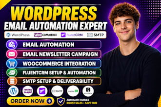 setup woocommerce wordpress fluentcrm email automation email newsletter campaign