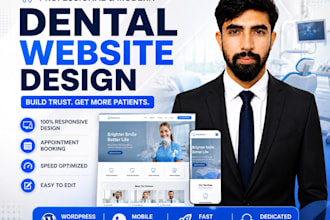 design a modern dental , dentist and healthcare website
