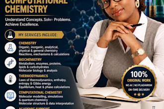 tutor chemistry, biochemistry, thermodynamics, computational chemistry, chemdraw