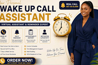 be your personal wake up call and reminder virtual assistant