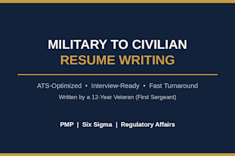 write a military to civilian transition resume that gets interviews