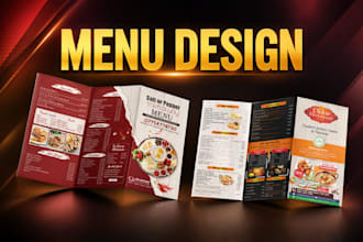 design modern restaurant menu and food menu, digital menu board,cafe menu design