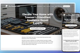 wix appliance repair website hvac repair booking wix repair service website