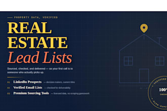 real estate leads for linkedin manual research