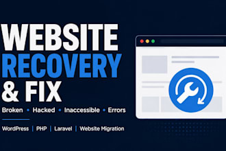 recover, fix, or migrate your hacked or broken website