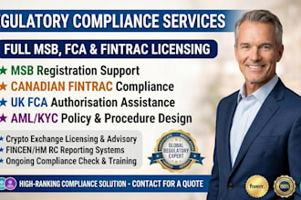 do msb registration, fintrac, fca compliance, aml kyc policy, or crypto license