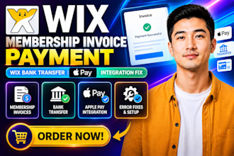 do wix membership invoice payment, wix bank transfer, apple pay integration fix