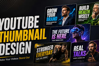 design high CTR youtube thumbnails for your videos