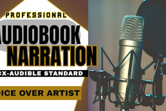 record audiobook narrator with an american male voiceover acx and audible