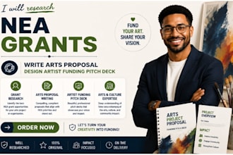 research nea grants write arts proposal design artist funding pitch deck
