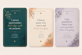 design custom christian affirmation card motivation card card deck with tuck box