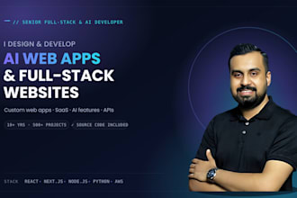 build end to end ai powered web, mobile and saas platform