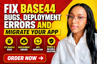 fix base44 bugs deployment errors migrate app or website
