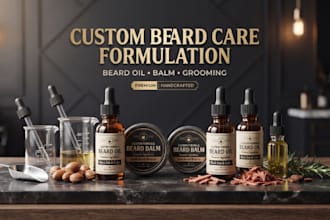 formulate custom beard oil, balm, and premium grooming products