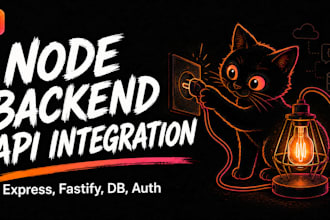 build a node backend or integrate apis for your web app