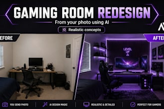 redesign your gaming room from your photo using ai