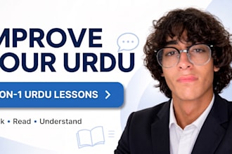 teach you urdu online and help you speak urdu confidently