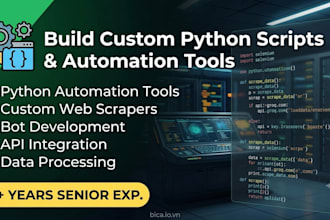build custom python script or automation tool