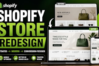 redesign your shopify store into a modern, high converting website