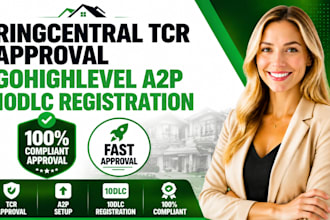 ringcentral tcr approval gohighlevel a2p 10dlc registration
