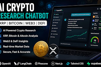 build ai crypto research chatbot for xrp bitcoin web3 and defi analysis