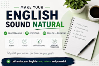 proofread and rewrite your english to sound natural