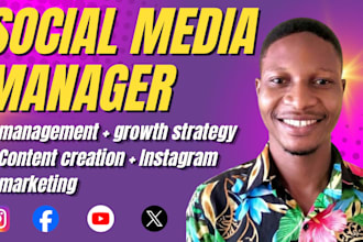 be your social media manager, content creator, instagram marketing