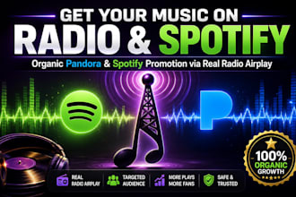 do organic pandora music promotion spotify track promotion through radio airplay