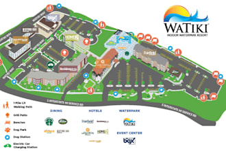 design an event map, venue map, festival map and clear wayfinding layout