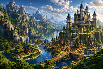create a custom minecraft map, world, terrain