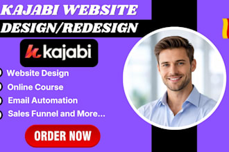 setup kajabi online course, website, funnel, landing page for german clients