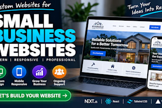 a professional responsive website for your small business