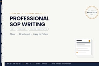 create professional sops and project documentation