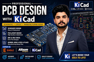 custom pcb design pcb schematic pcb circuit layout using altium and kicad