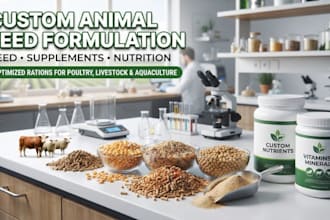 develop animal feed and livestock nutrition formulas