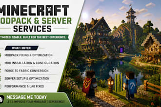fix optimize minecraft modpacks install mods update mod forge to fabric spigot