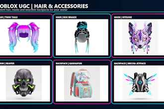 create custom roblox ugc hair and wearable accessories