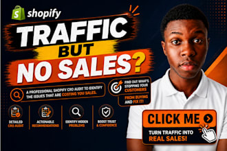 audit your shopify store getting traffic but no sales