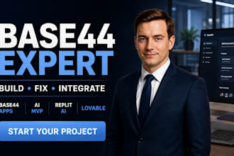 build, fix base44 app, base44 expert, base44 integration