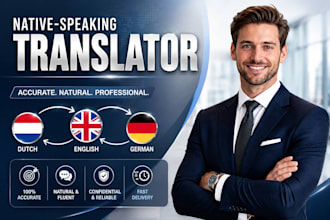 translate between english german and dutch