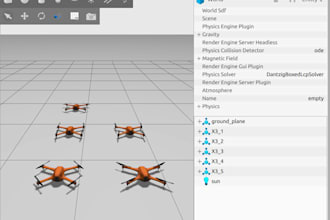 do drone simulations using ros, ros2 and gazebo