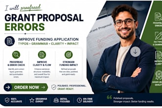 proofread grant proposal errors typos grammar improve funding application