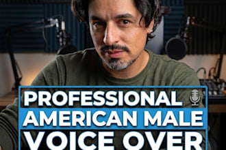 provide clear american male voice over for e learn, explainer, and corporate