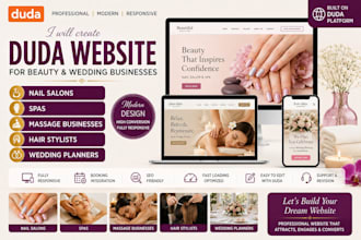 create nail salons spas massage businesses hair stylists duda website