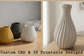 design custom 3d printable parts and cad models