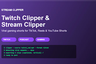 be your twitch clipper and stream clipper for viral gaming shorts