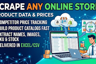 scrape product data and prices from any online store