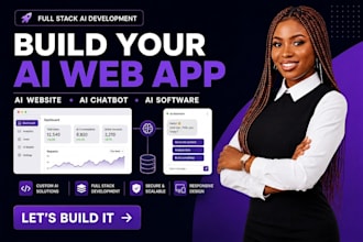 build ai website ai web app ai chatbot ai software full stack web app