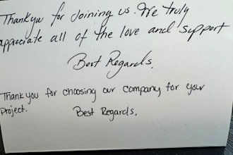 handwrite and mail letters