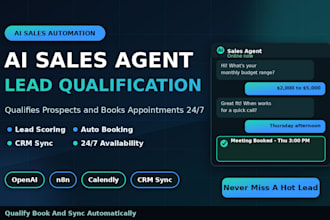 build an ai sales agent that qualifies leads and books calls